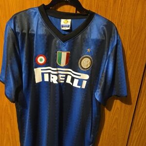 Sneijder Inter Milan Blue and Black Jersey, #10, XL